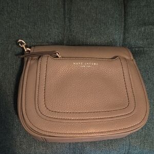 Marc Jacobs | 100% Cow Leather Taupe Crossbody Bag
